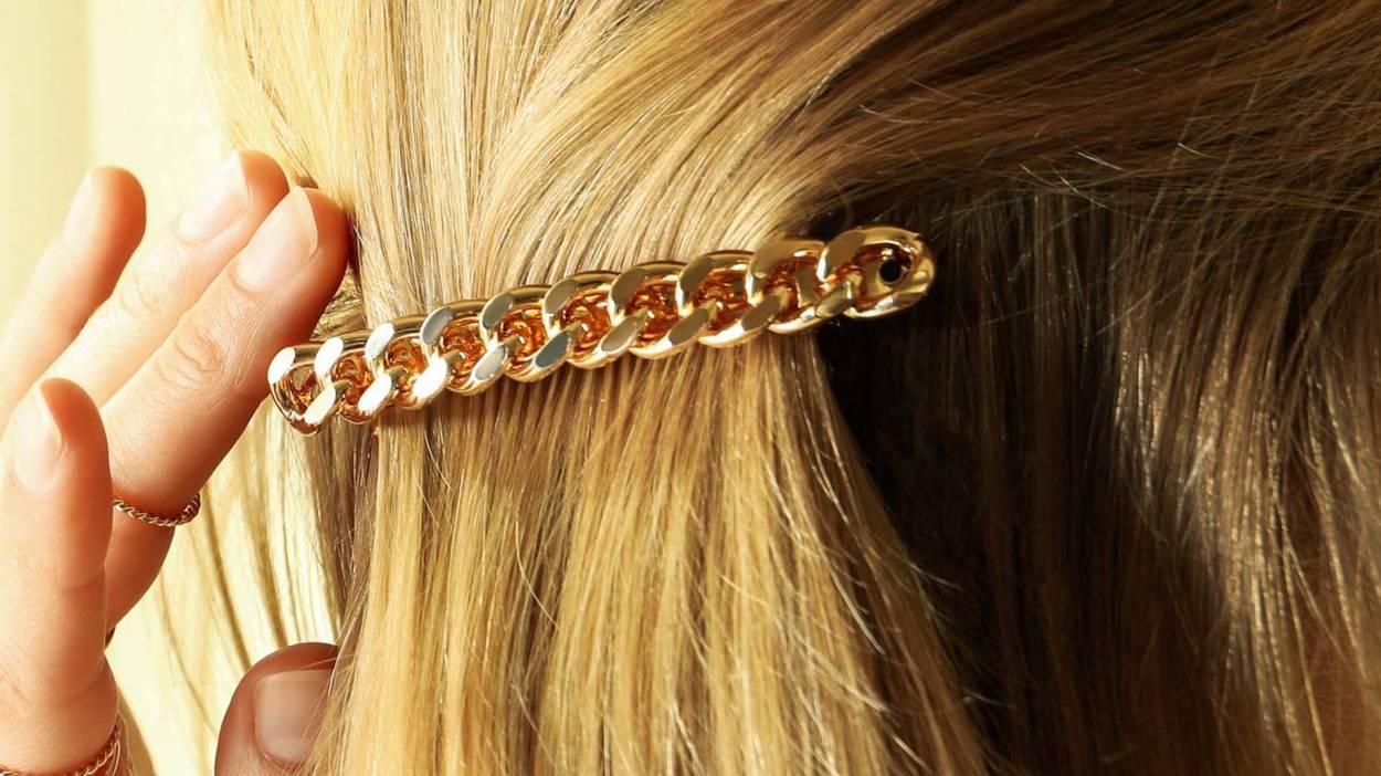 Metallic hair accessories
